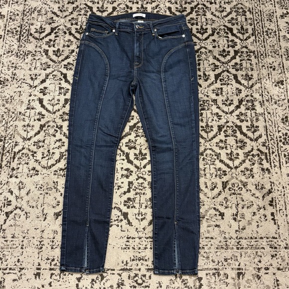 Good American Denim - Good American Jeans Women's 12/31 Blue Good Legs Skinny Slits Seam Stretch